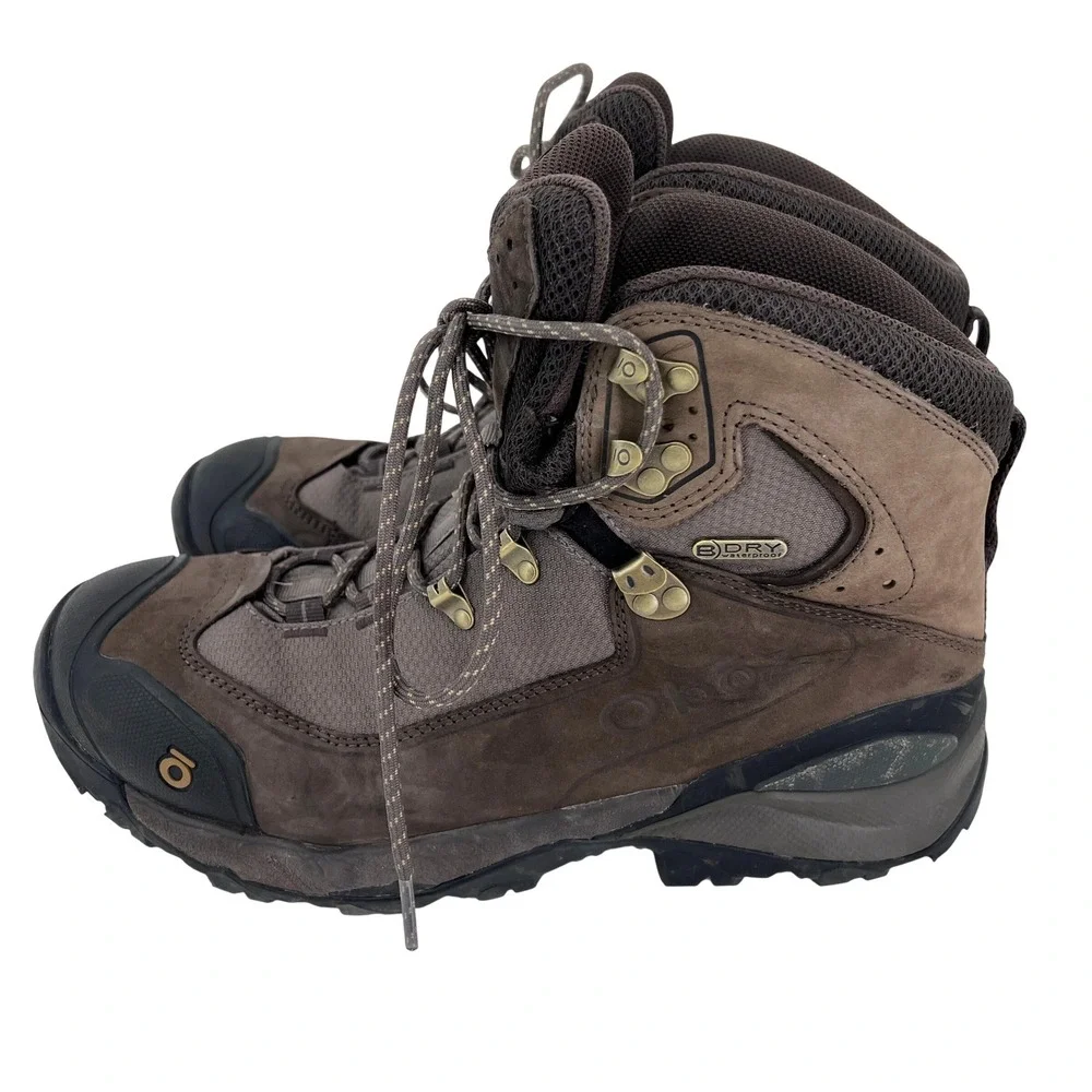 Oboz Wind River Hiking Boots Men 11 Brown Waterproof Leather B-Dry